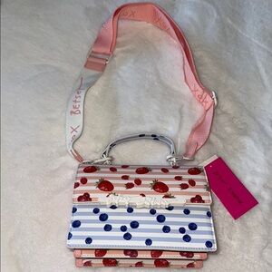 Betsey Johnson Crossbody Bag with Fruit Polka Dots  spring 2025🍓🍓🫐🫐🫐